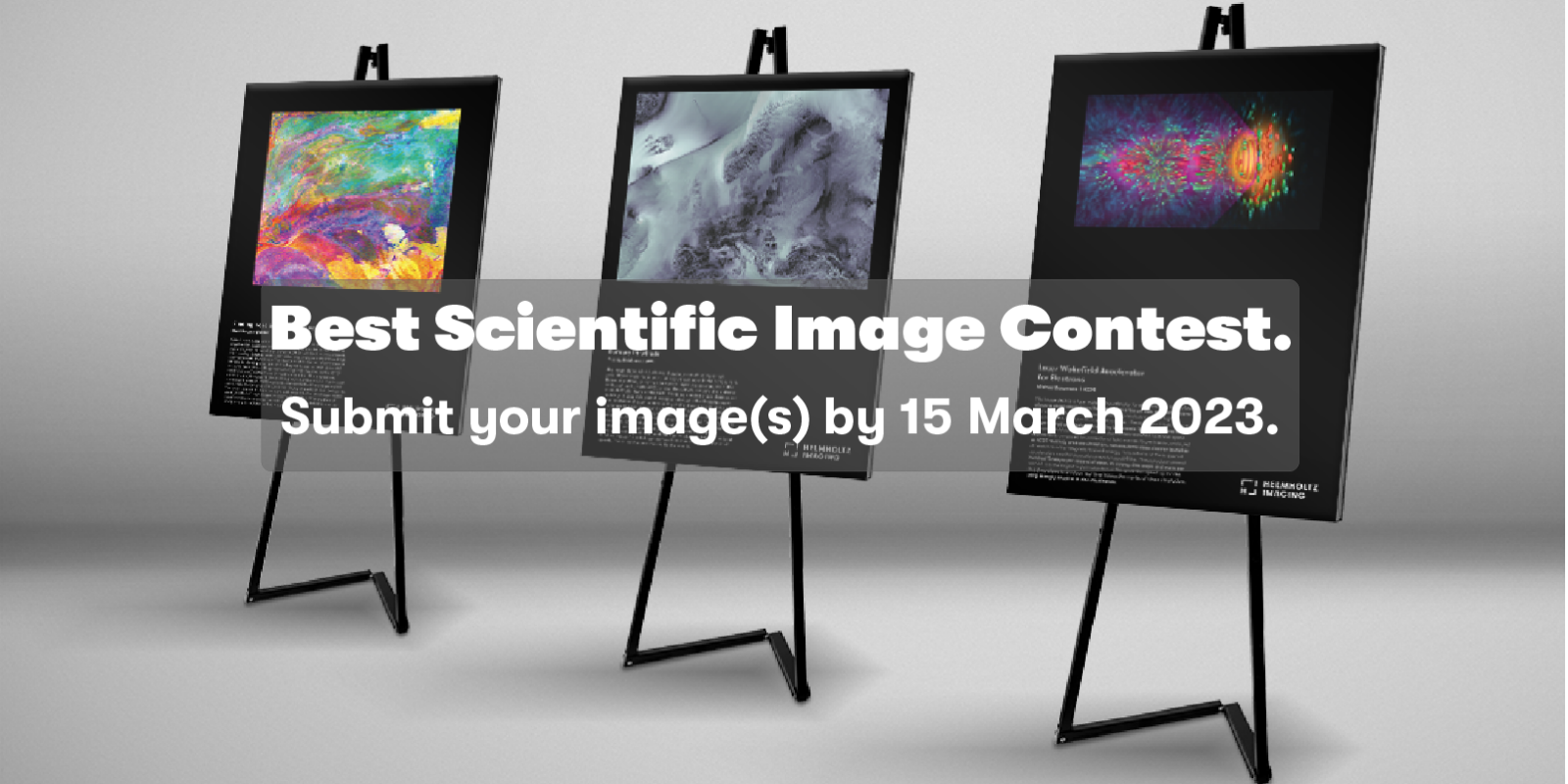 Call for Best Scientific Image 2023 - image showing the three winning images of 2022