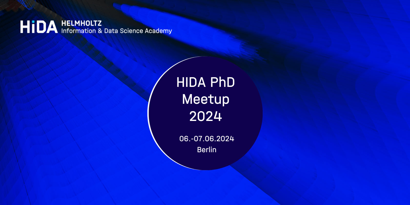Image to promote HIDA PhD Meetup on 6-7 June 2024 in Berlin