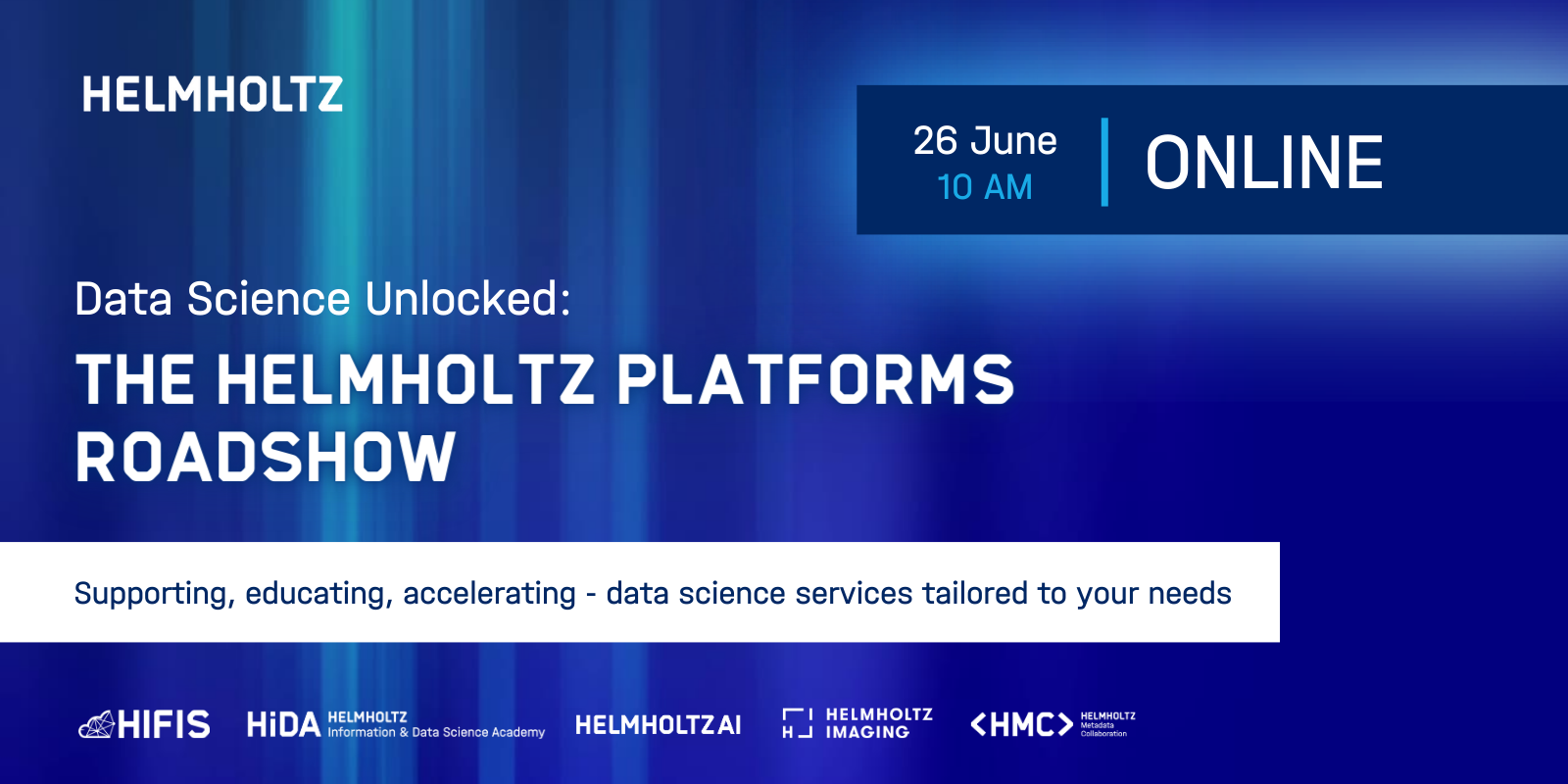 Decorative image to promote the Helmholtz Data Science Platforms Roadshow