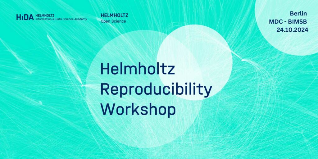 Visual to promote Helmholtz Reproducibility Workshop