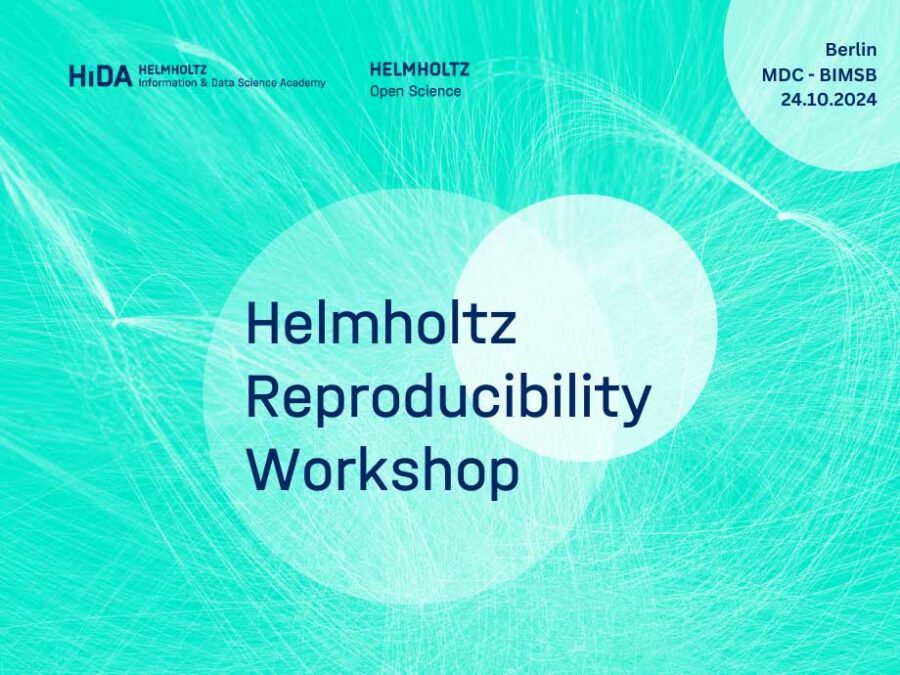 Visual to promote Helmholtz Reproducibility Workshop