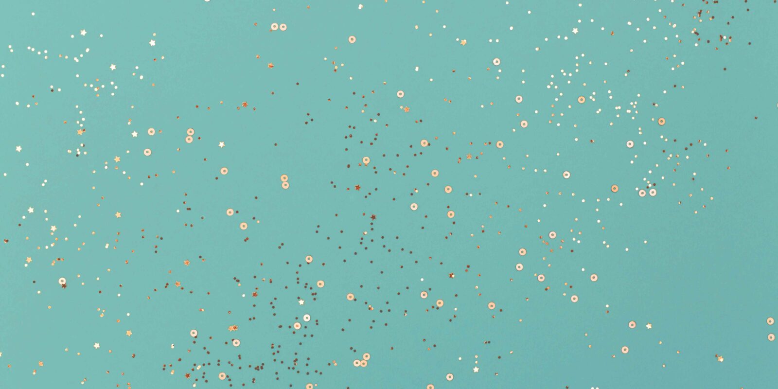 Confetti on blue background