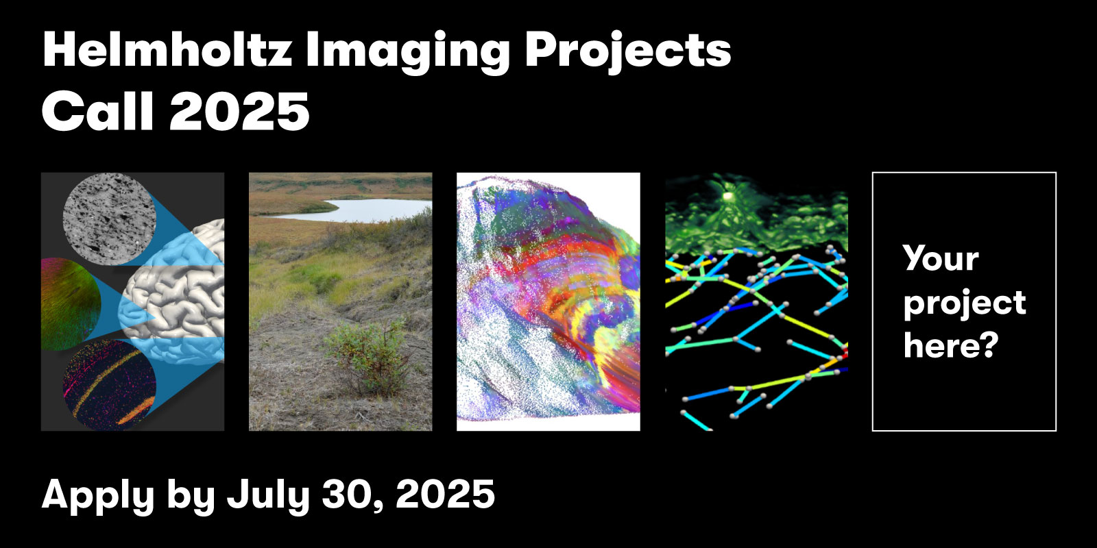 Visual to promote the Helmholtz Imaging Project Call 2025