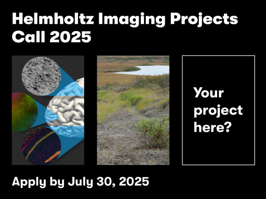 Visual to promote the Helmholtz Imaging Project Call 2025