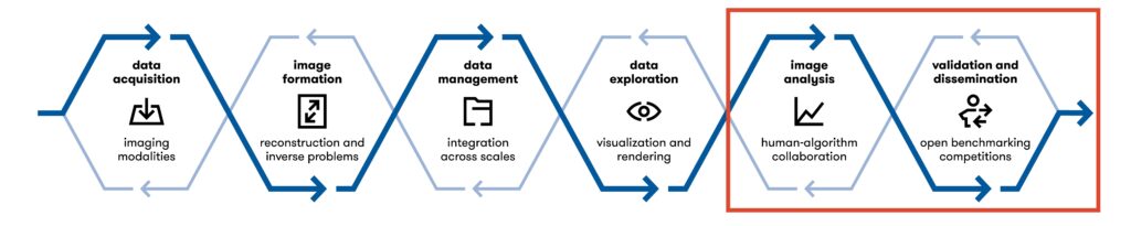imaging pipeline, last two stages of the imaging workflow