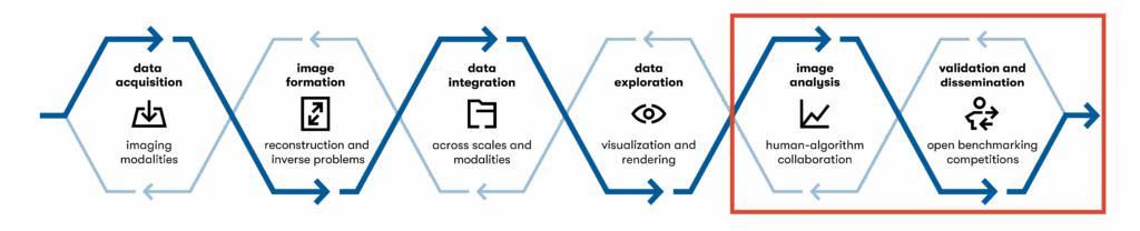 imaging pipeline, last two stages of the imaging workflow