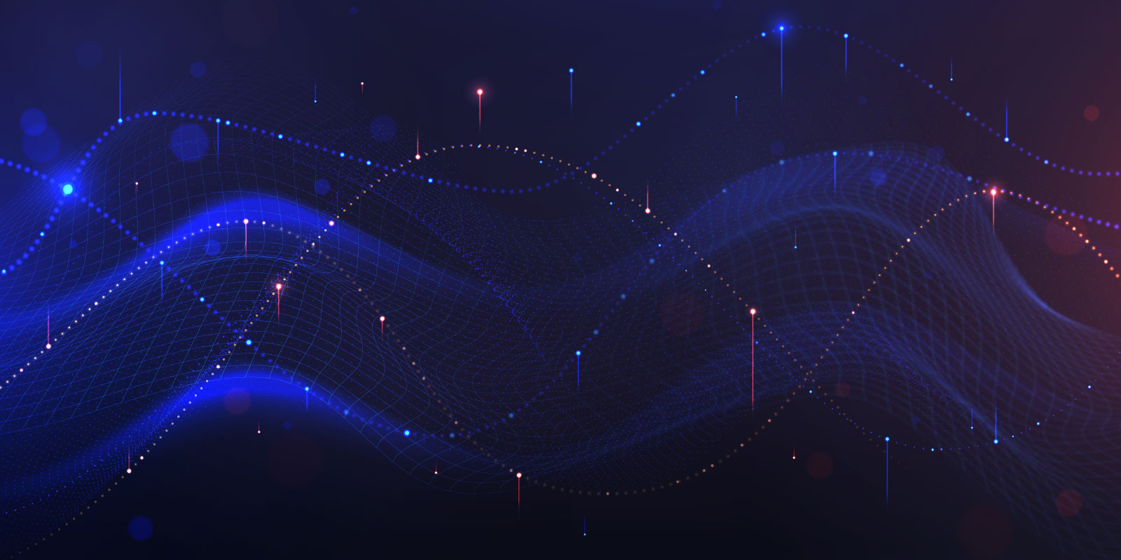 dark tech data waves, background
