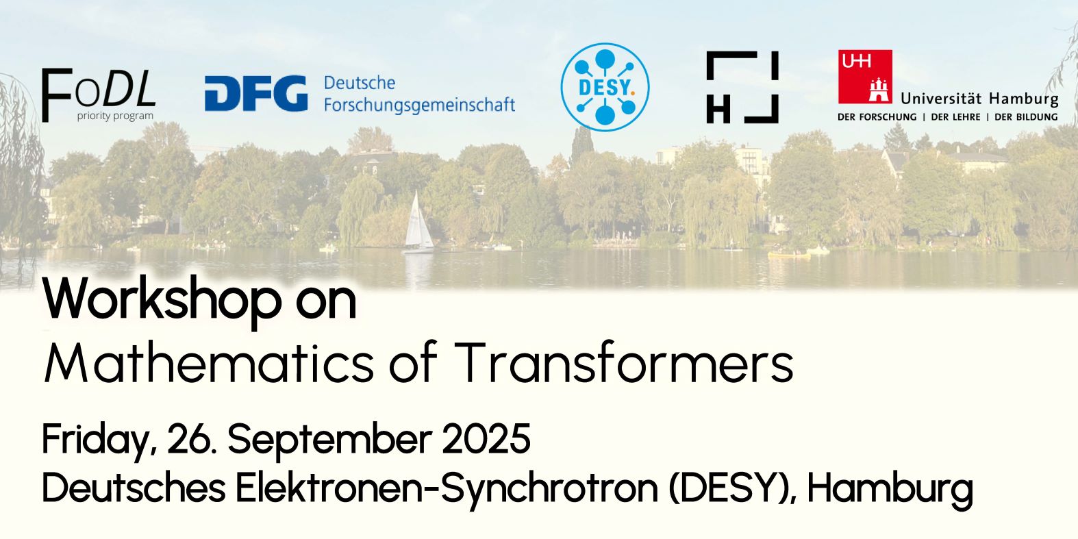 Visual to promote the Mathematics of Transformers Workshop