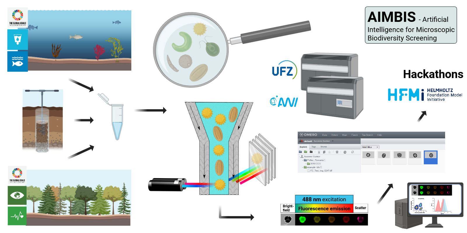 Manual microscopic biodiversity monitoring is time consuming and expert requiring thus limits the potential for biodiversity monitoring and hence to recognize risks climate and environmental changes on biodiversity related to crucial ecosystem functions.
