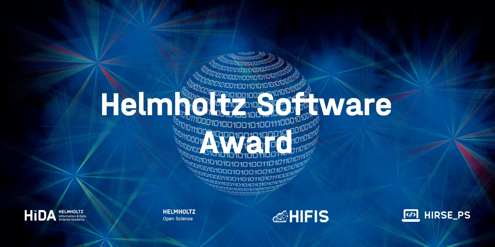 Decorative visual to promote the Helmholtz Software Award