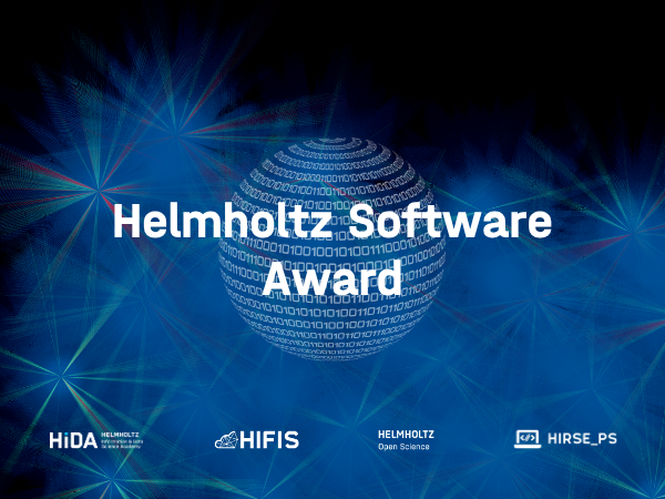 Decorative visual to promote the Helmholtz Software Award